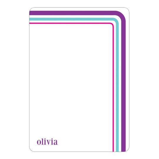 Groovy Lines Petite Flat Note Cards